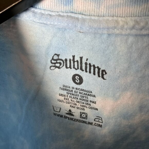 Sublime T Shirt Extra Small XS Blue White Graphic Tee - Picture 4 of 12